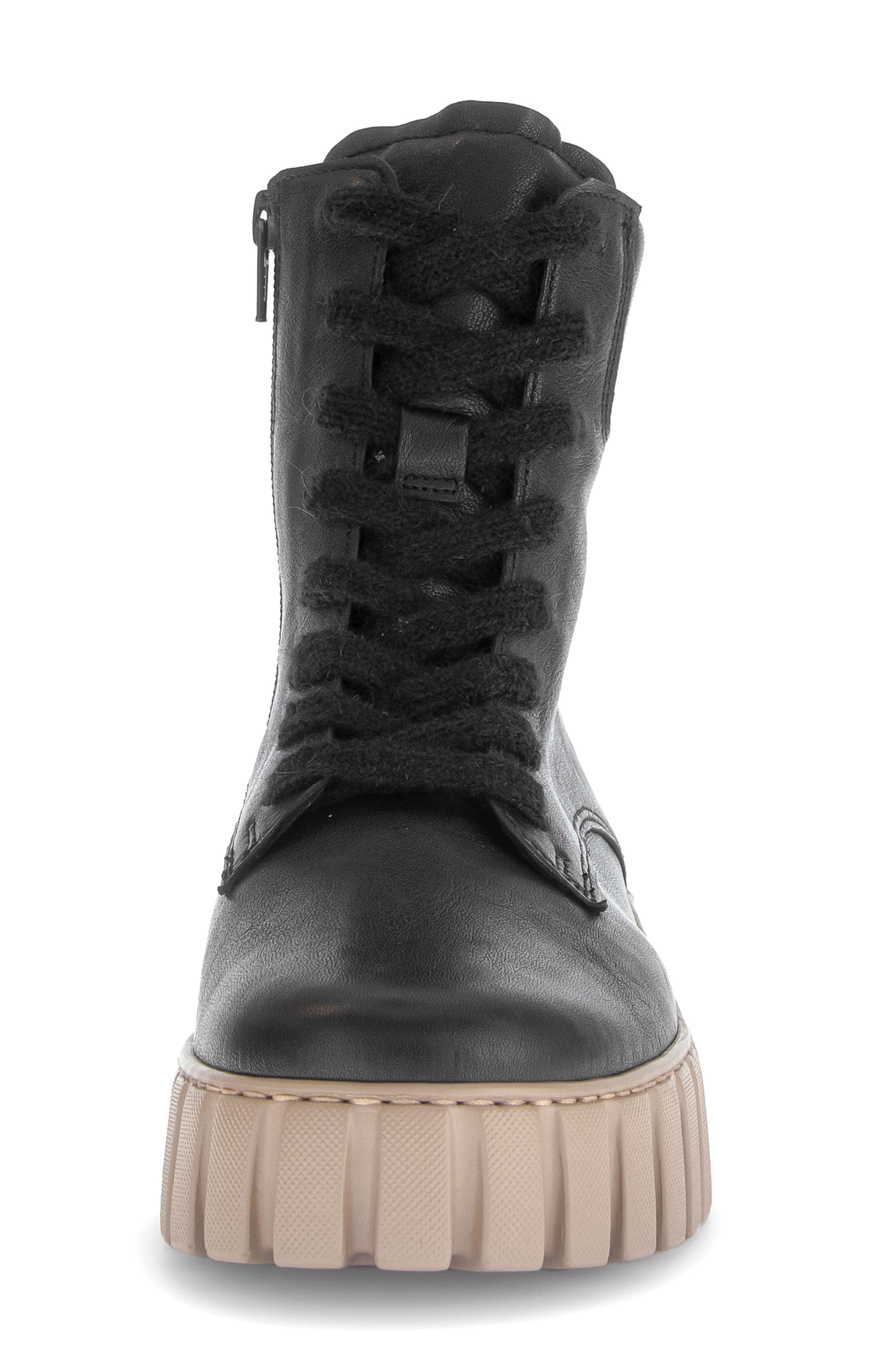 Talia Boot with Genuine Shearling Trim, Alternate, color, BLACK