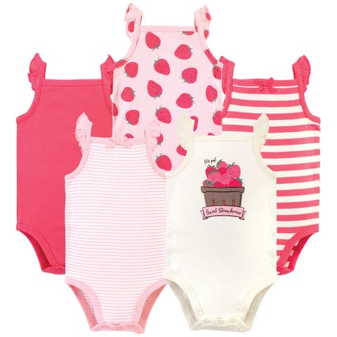 5Pk Organic Sleeveless Bodysuits (Baby)