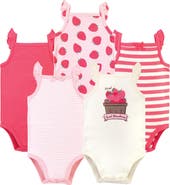 Touched by Nature 5Pk Organic Sleeveless Bodysuits