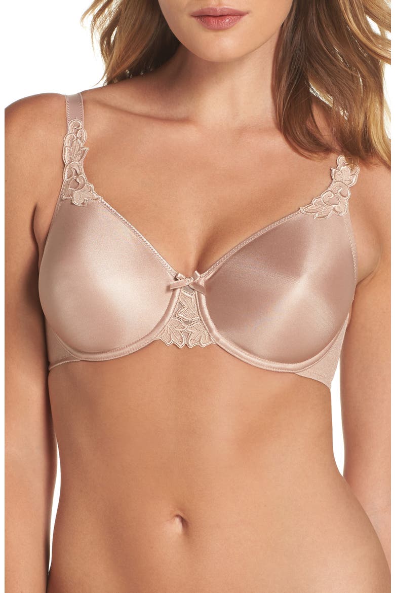 Hedona Underwire Minimizer Contour Bra, Main, color, SKIN