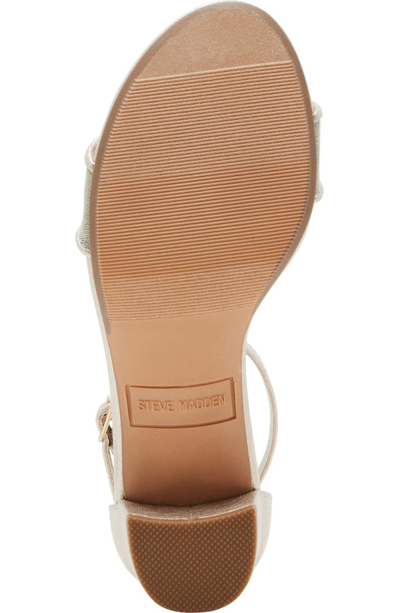 Steve Madden JCarrson Ankle Strap Sandal, Alternate, color, Gold Mesh