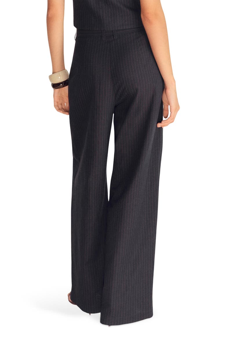 Straight Fit Cotton & Linen Suit Pants, Alternate, color, NAVY