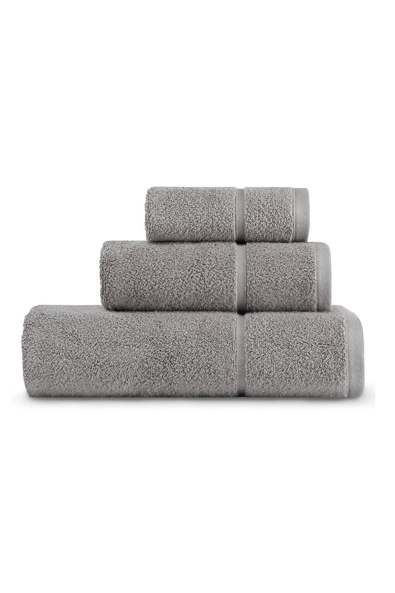 Modern Lux Bath Towel, Hand Towel & Washcloth Set, Main, color, COAL