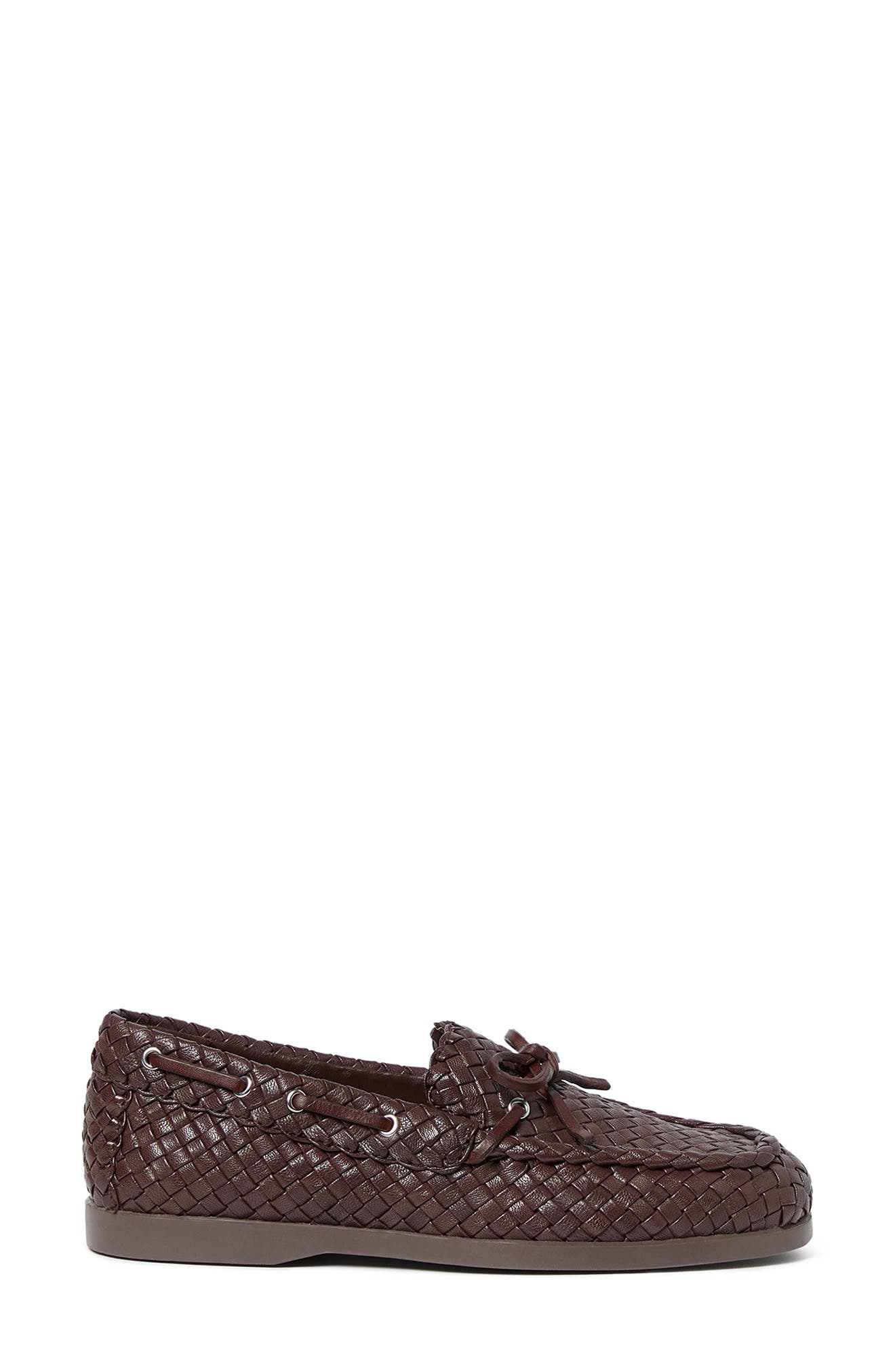 Loeffler Randall Minnie Leather Moccasin, Alternate, color, Espresso