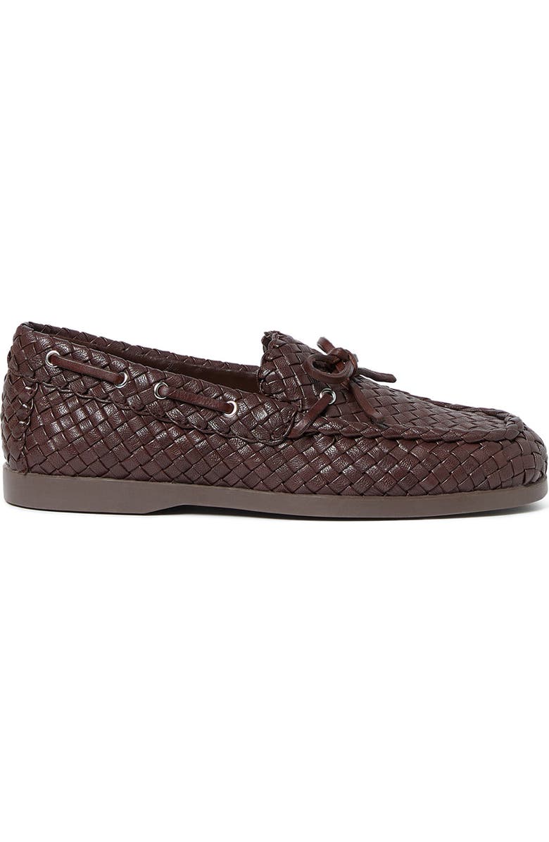 Loeffler Randall Minnie Leather Moccasin, Alternate, color, Espresso