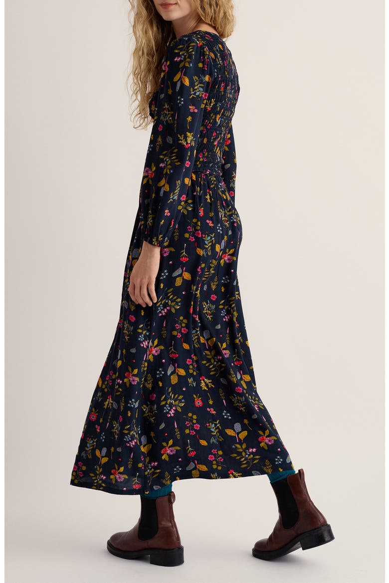 Meadowsweet Smocked Midi Dress, Alternate, color, FLORA STUDY MIX