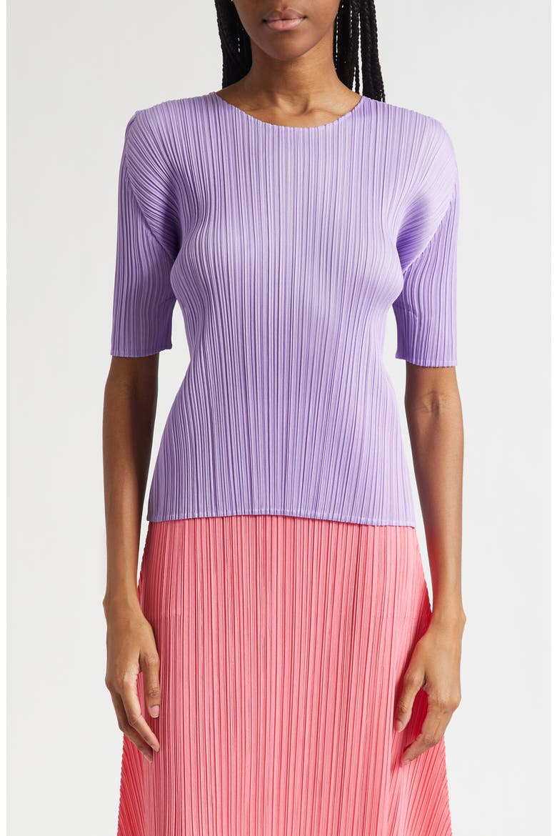 Monthly Colors April Pleated Top, Main, color, LIGHT PURPLE