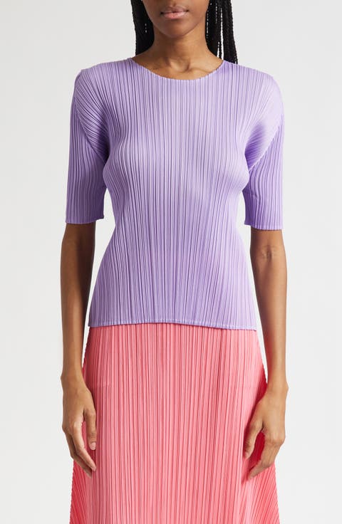 Monthly Colors April Pleated Top