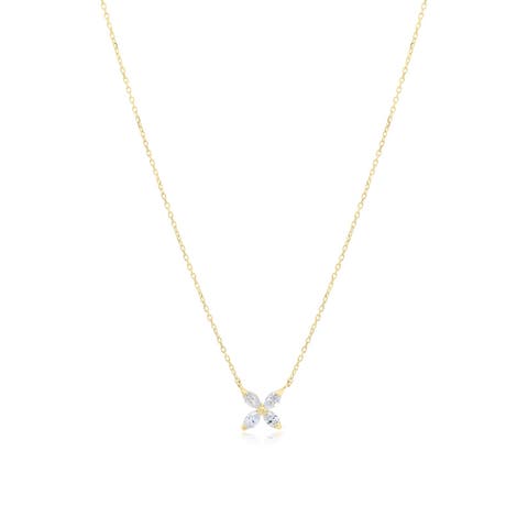 Diamond Flower Necklace