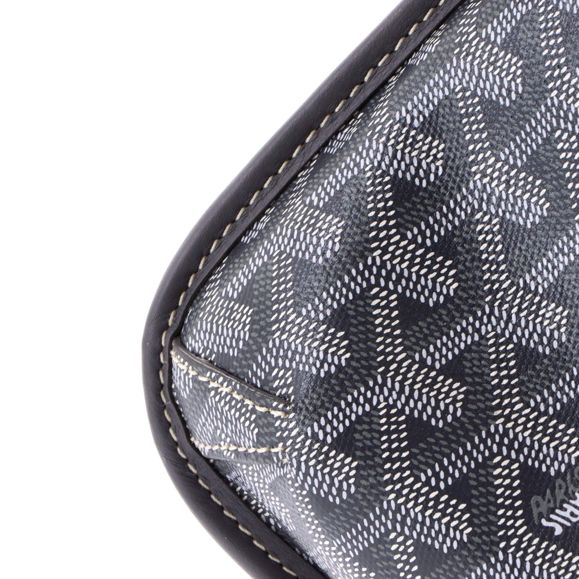 Pre-Owned Goyard Coursier Messenger Bag Coated Canvas and Leather, Alternate, color, Gray