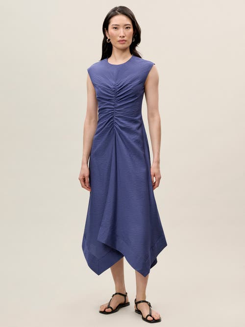 Rebecca Taylor Allegra Stripe Dress In Navy