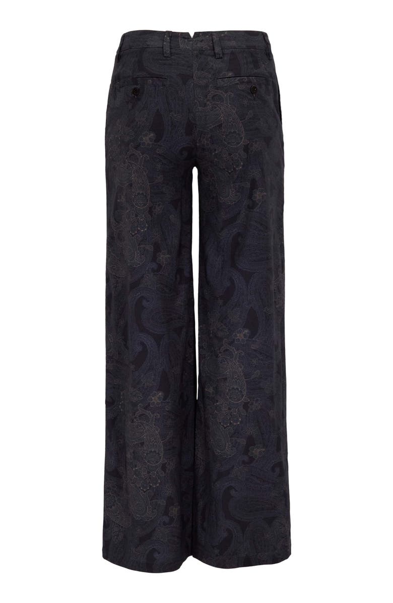 Lords of Harlech Paisley Explosion Womens Wide-leg Pant, Alternate, color, Paisley Explosion Black