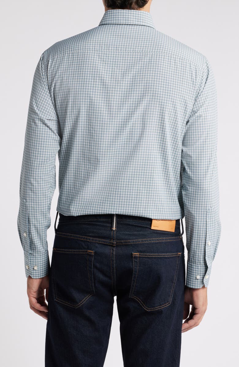Peter Millar Cheviot Microcheck Performance Button-Down Shirt, Alternate, color,