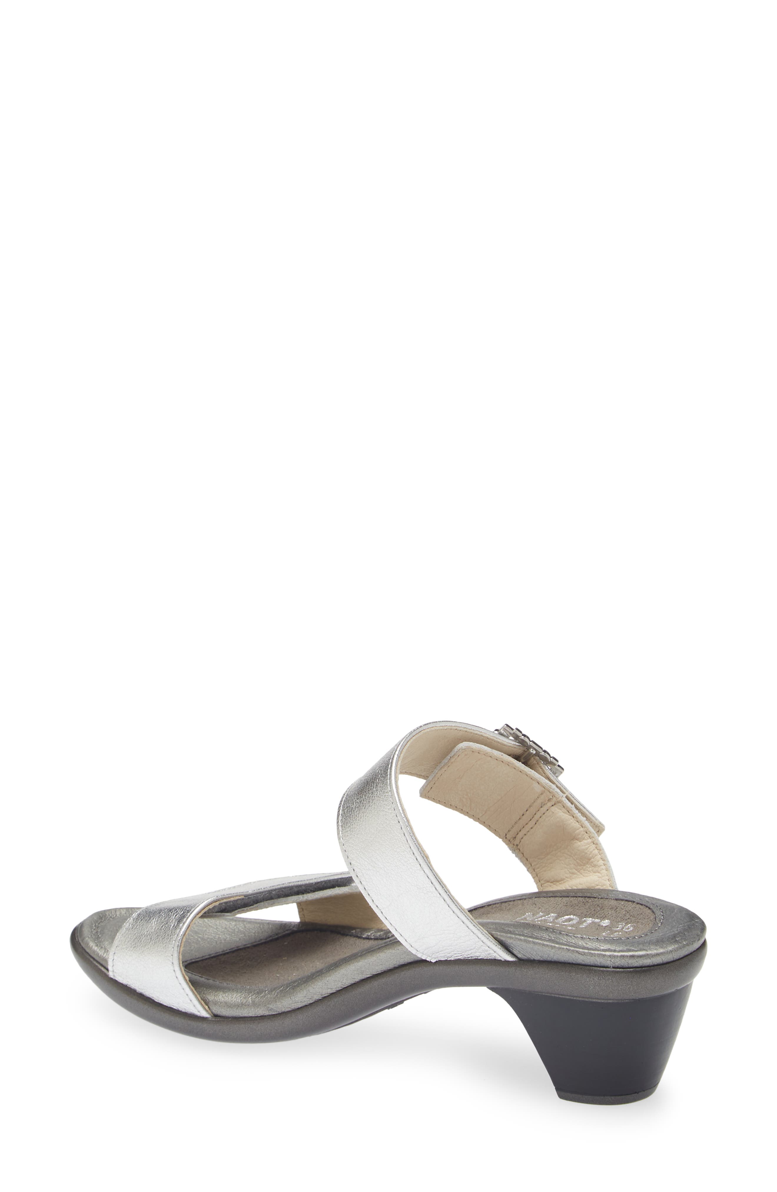 Naot Recent Slide Sandal, Alternate, color, Soft Silver Leather