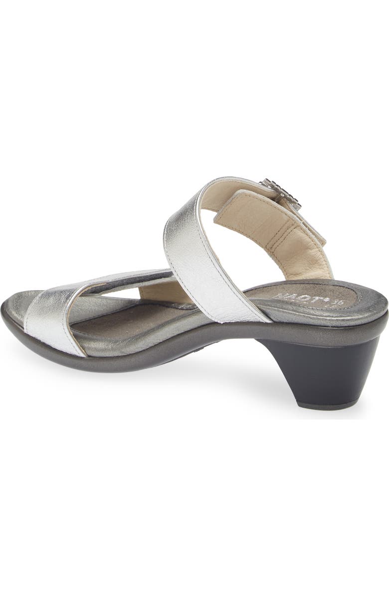 Naot Recent Slide Sandal, Alternate, color, Soft Silver Leather