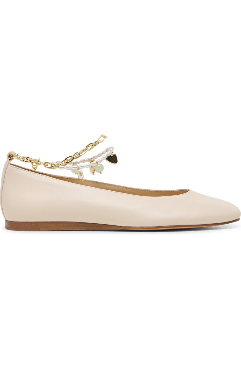 Dolce Vita Baiden Ankle Strap Flat, Alternate, color, Bone Leather