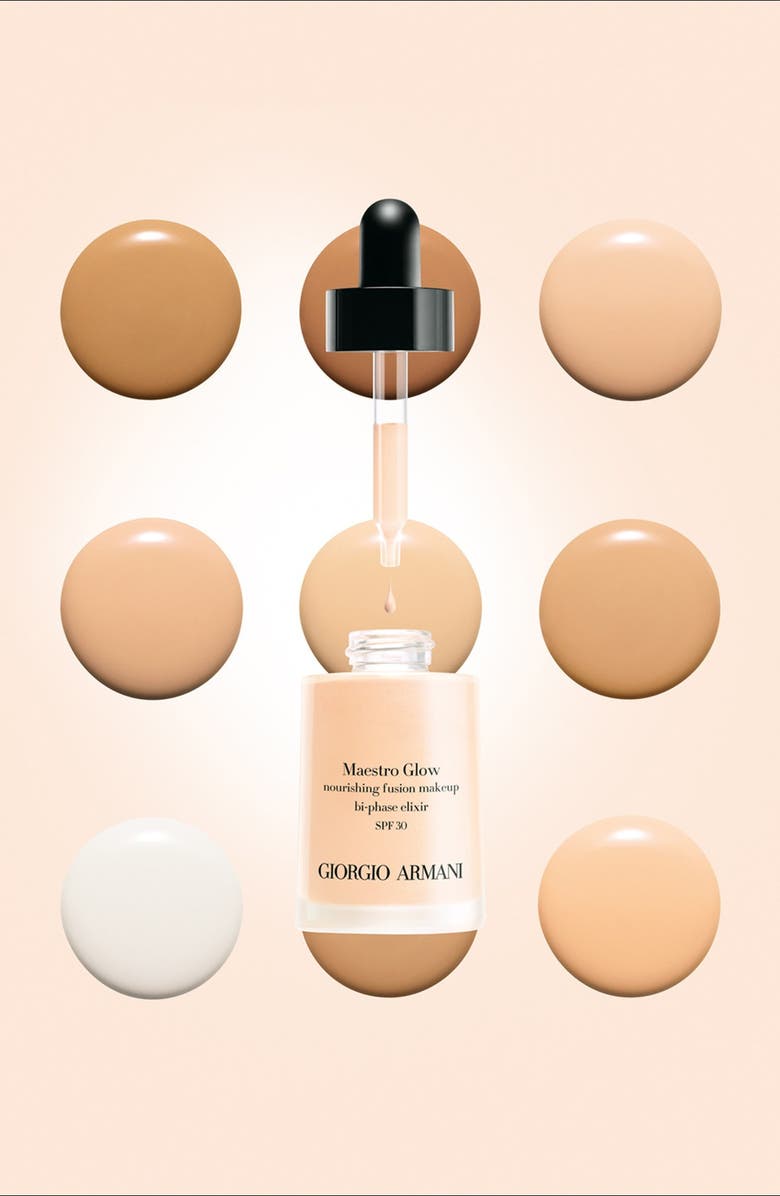 ARMANI beauty Giorgio Armani 'Maestro Glow' Nourishing Fusion Foundation Bi-Phase Elixir Broad Spectrum SPF 30, Alternate, color,
