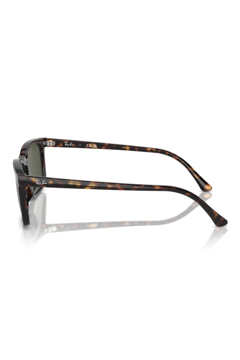 56mm Rectangular Sunglasses, Alternate, color, HAVANA