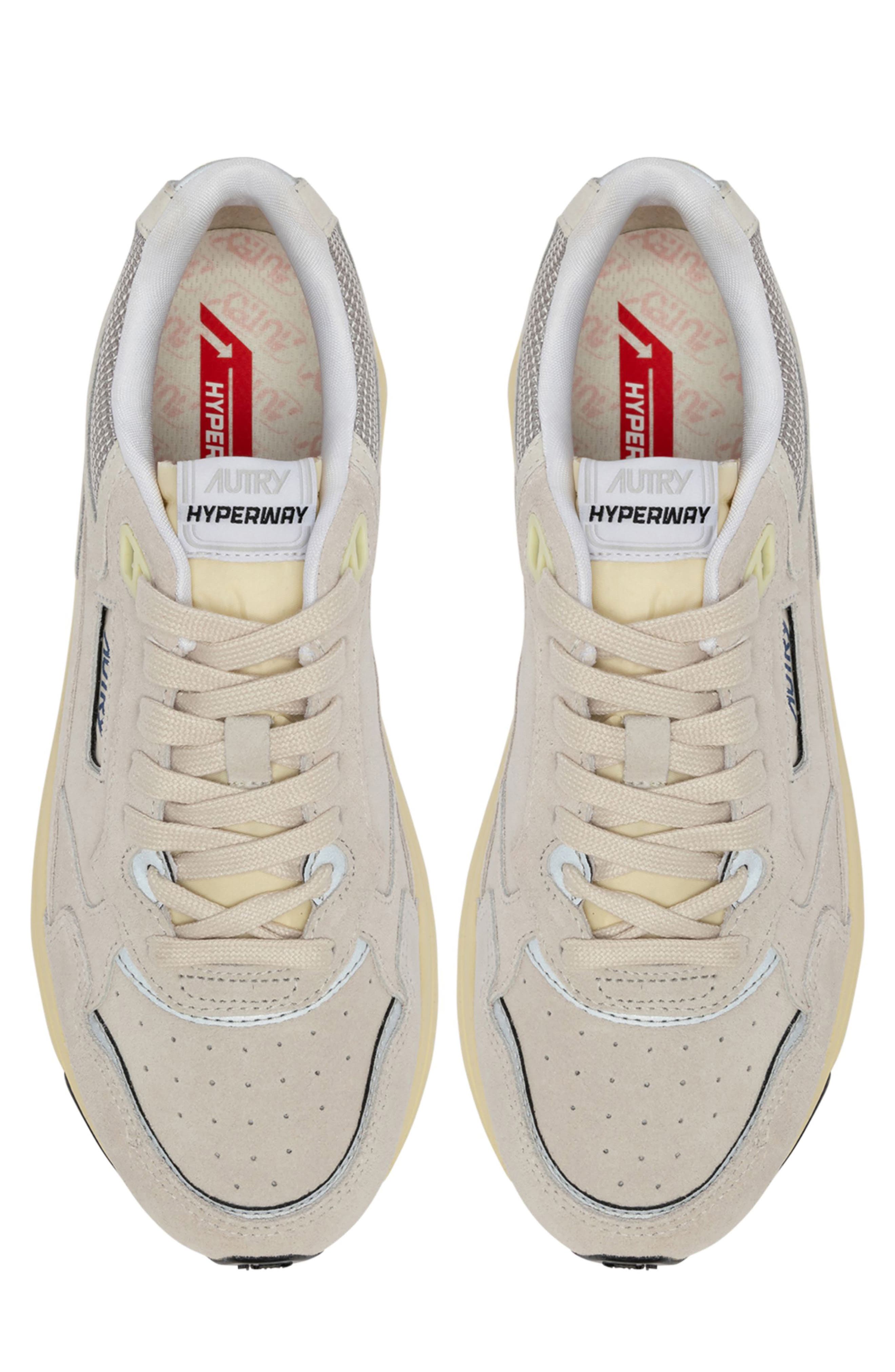 AUTRY Hyperway Low Sneaker, Alternate, color, White/ Silver