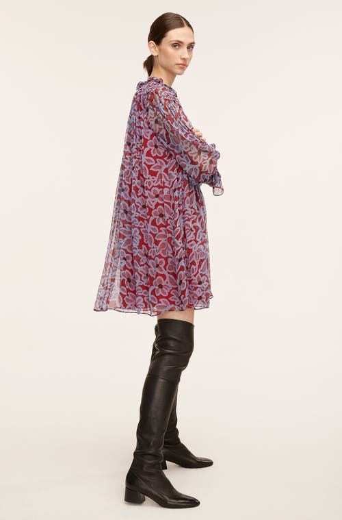 REBECCA TAYLOR REBECCA TAYLOR VERA FLEUR CHIFFON SMOCKED DRESS