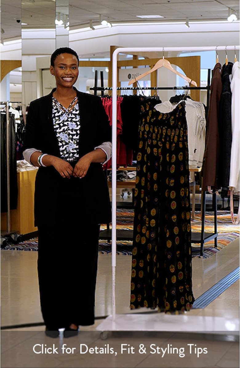 Ciella Floral Cotton Maxi Dress, sales video thumbnail