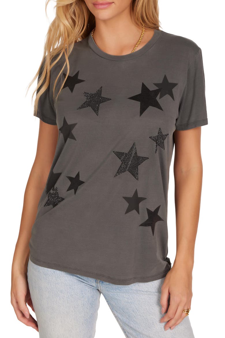 Wolf Black Crystal Multi Stars Top, Main, color, Pigment Black