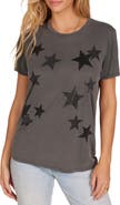 Lauren Moshi Wolf Black Crystal Multi Stars Top