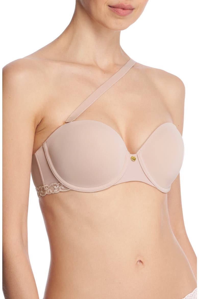 Pure Luxe Strapless Contour Underwire Bra, Alternate, color, ROSE/ PINK