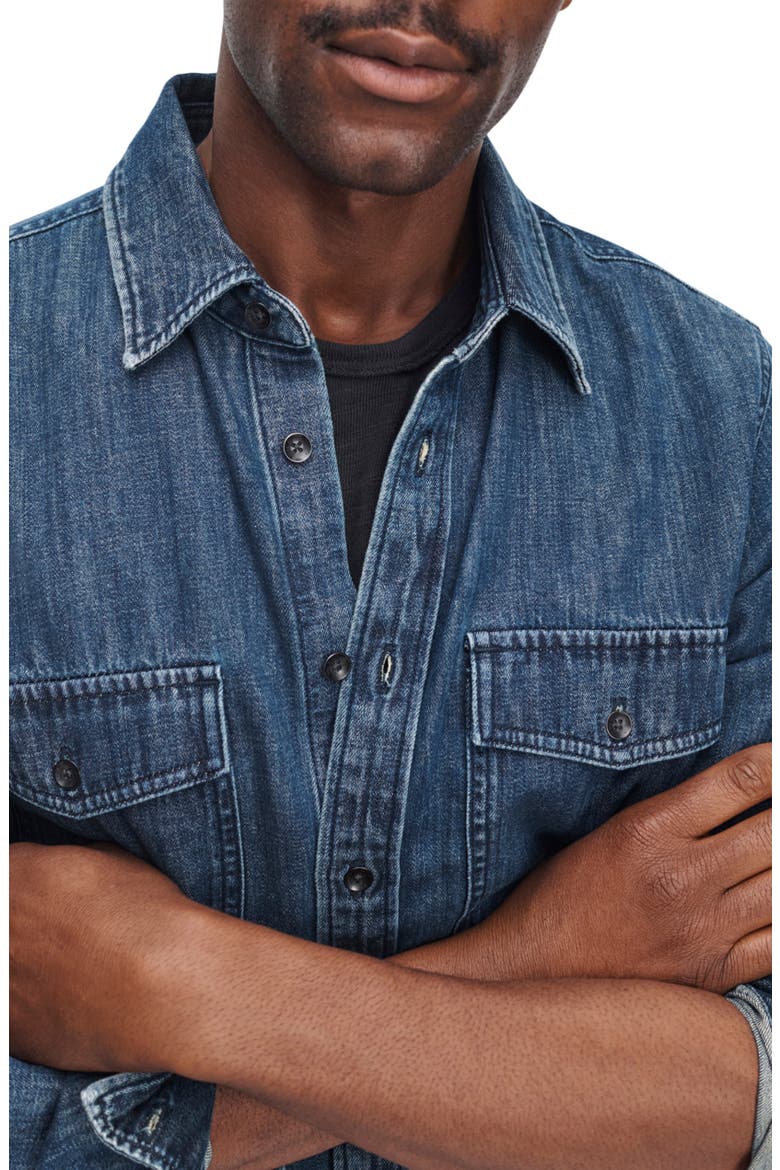 Denim CPO Shirt, Alternate, color, REID