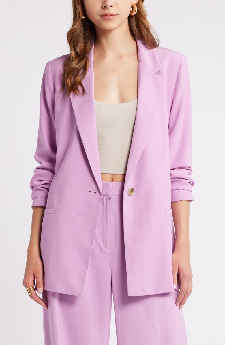 Open Edit Relaxed Fit Blazer, Main, color, Pink Gale