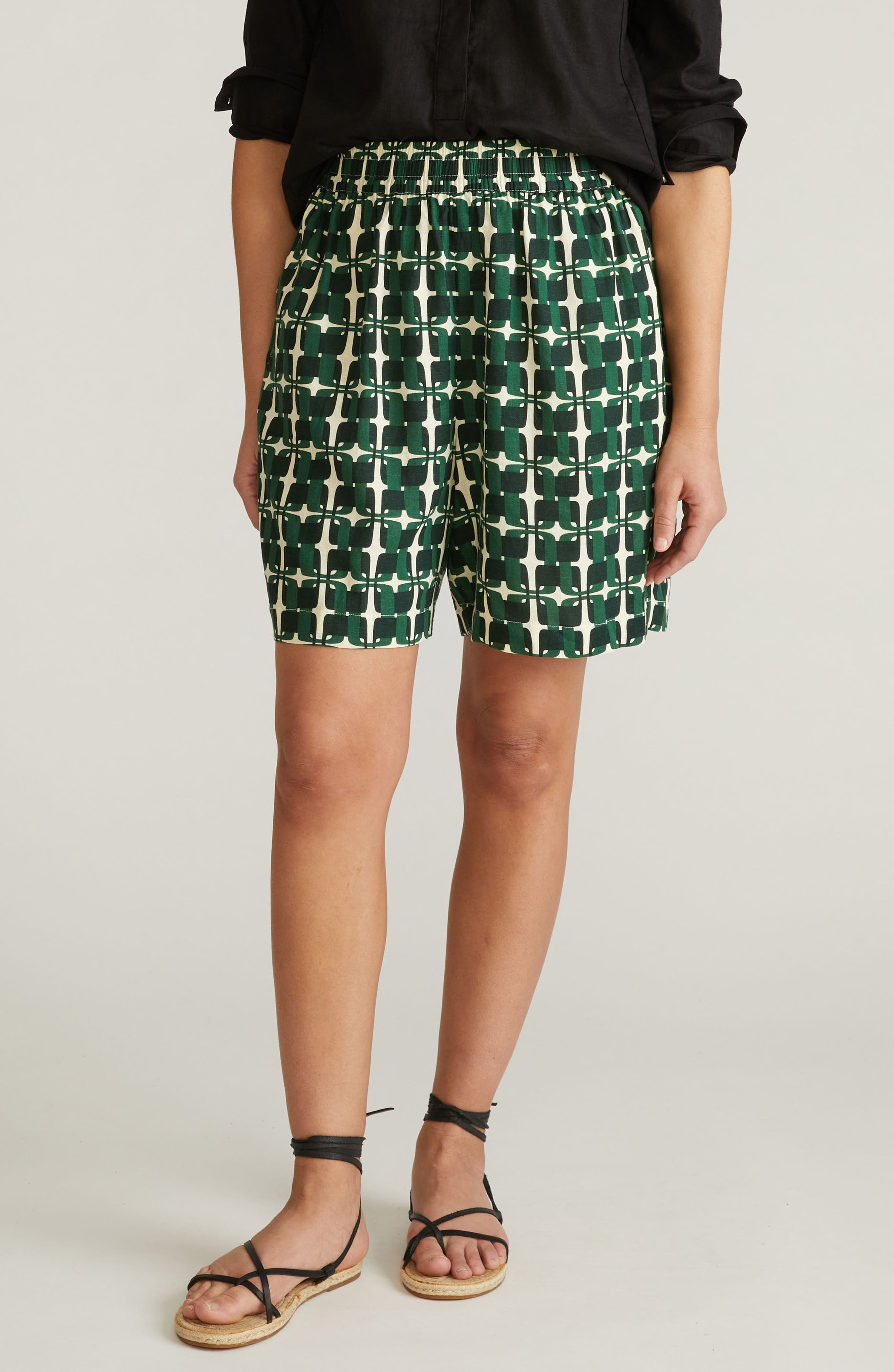 selected GREEN TRELLIS PRINT