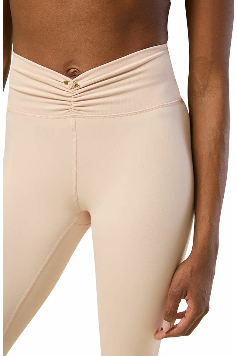 Ruched V-legging, Alternate, color, BALLET SLIPPER