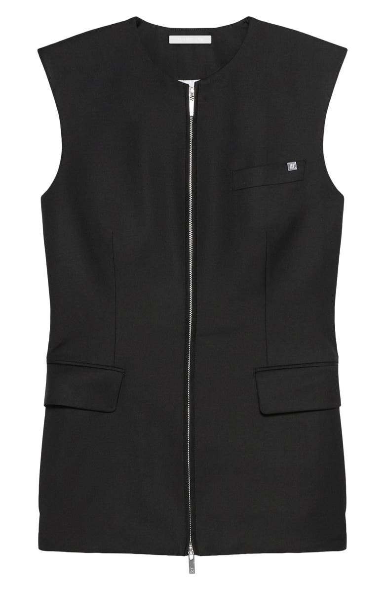 Helmut Lang Zip-Up Wool Vest, Alternate, color,