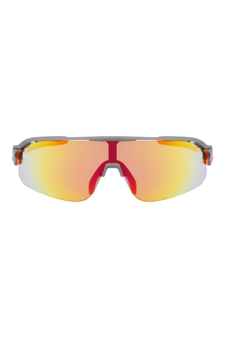 Flyfree 72mm Shield Sunglasses, Main, color, MATTE SMOKE GRAY/ ROAD ORANGE