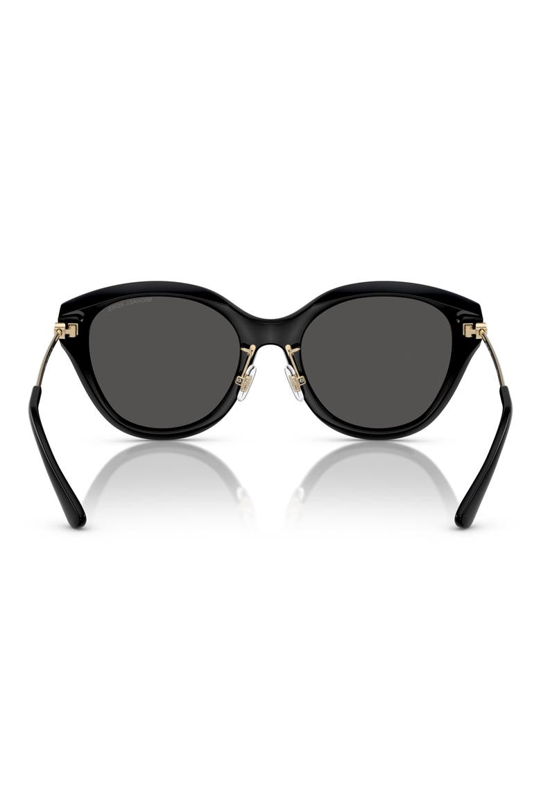 59mm Round Sunglasses, Alternate, color, BLACK
