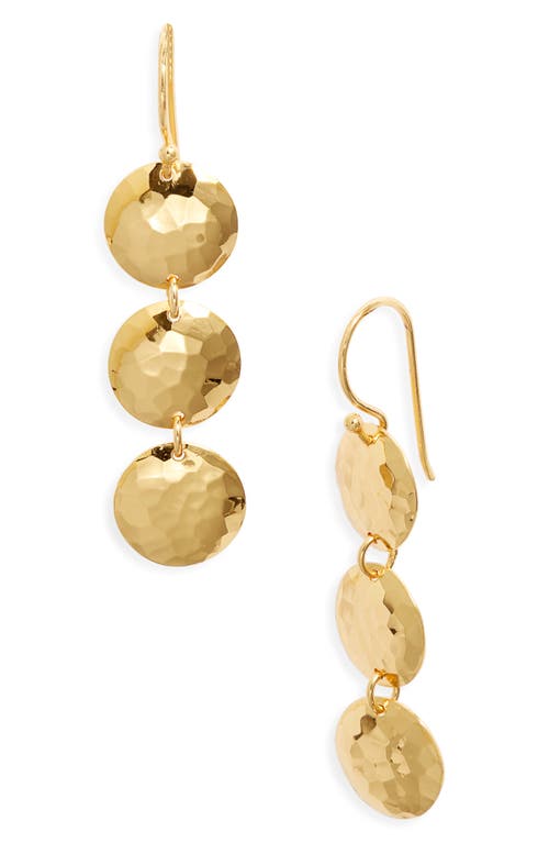 Ki-ele Jacqueline Trio Drop Earrings In Gold