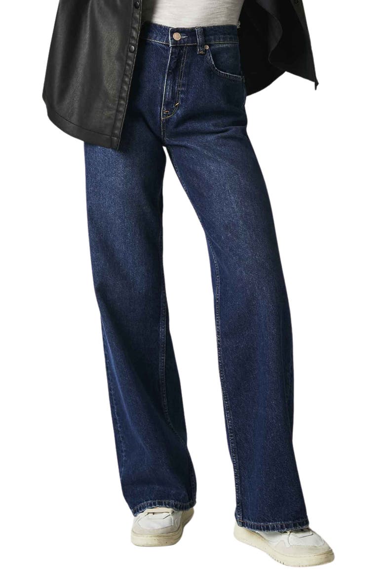 We the Free Tinsley High Waist Baggy Jeans, Main, color, DARK ROMANCE