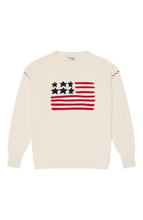 Riley Crewneck Sweater - American Flag