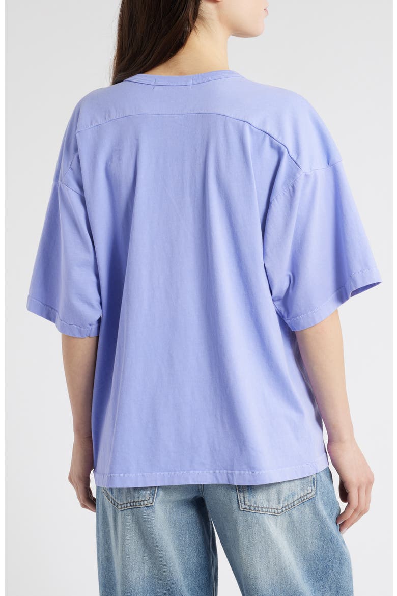 1932 Rowing V-Neck Cotton Graphic T-Shirt, Alternate, color, PURPLE MIST