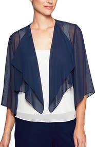 Alex Evenings Hanky Bolero Cardigan