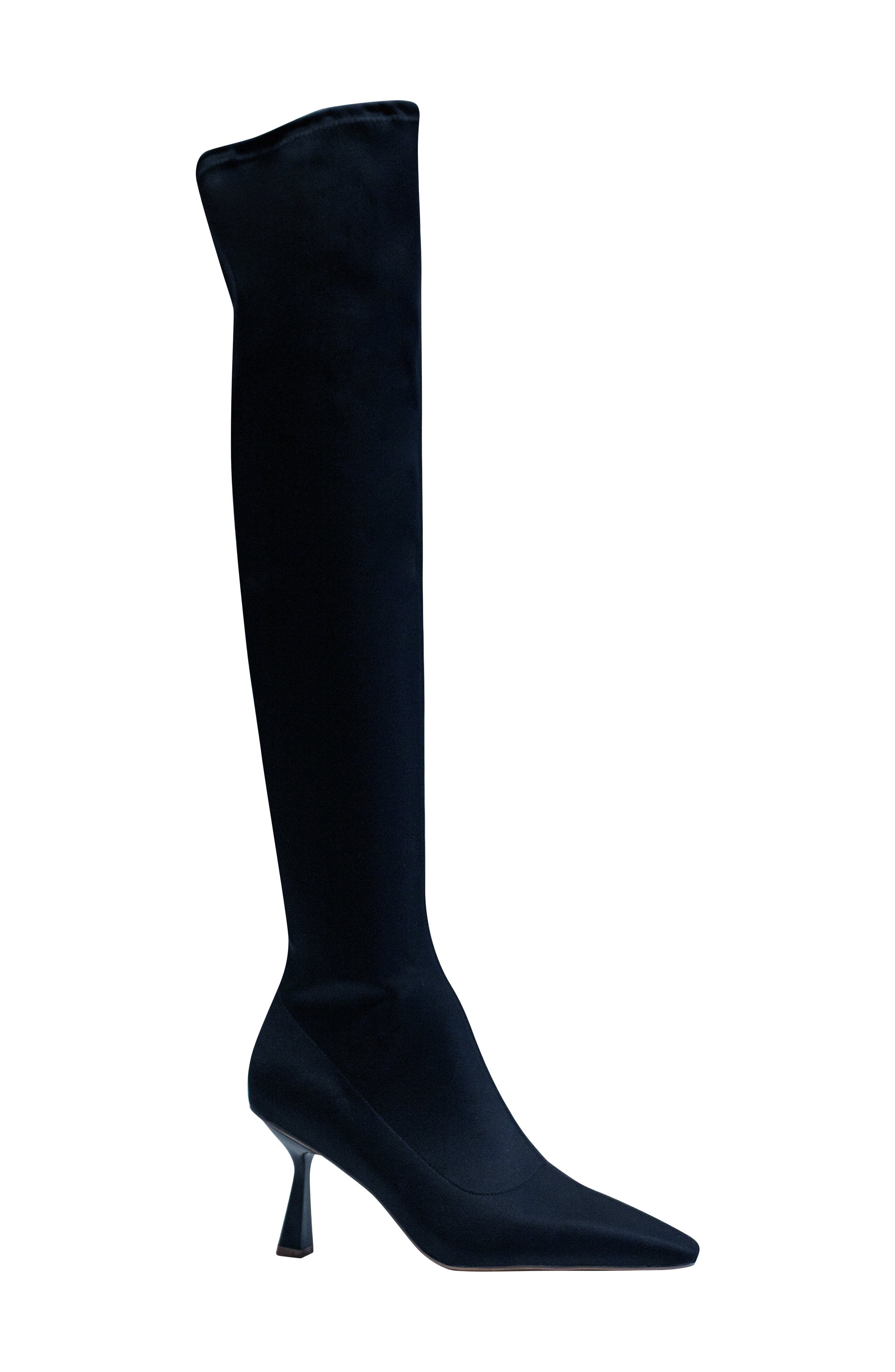 Fritz Over the Knee Boot, Alternate, color, BLACK