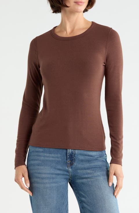 Exposed Seam Long Sleeve T-Shirt