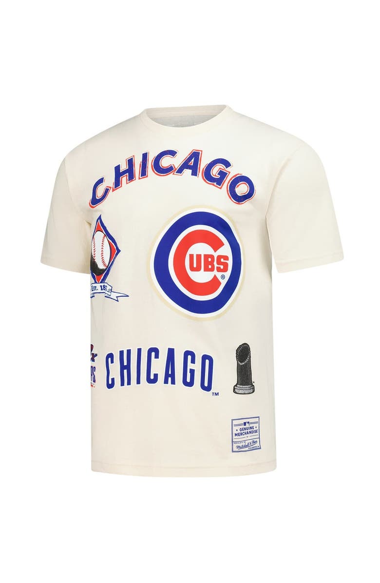 Mitchell & Ness Men's Mitchell & Ness  Cream Chicago Cubs Legacy Defined T-Shirt, Alternate, color, Cream