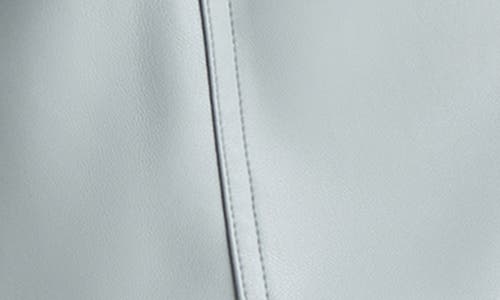 Steve Madden Faux The Record Faux Leather Shorts In Blue