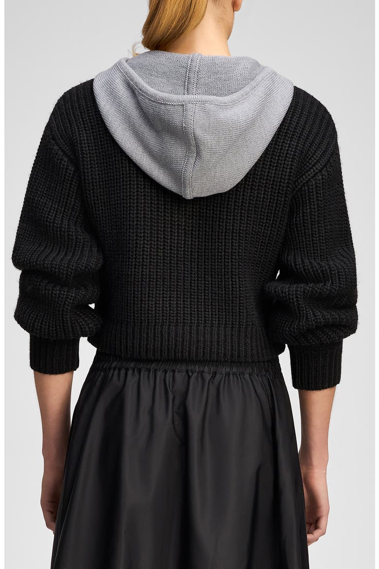 Deidre Hoodie, Alternate, color, BLACK/ HEATHER GREY