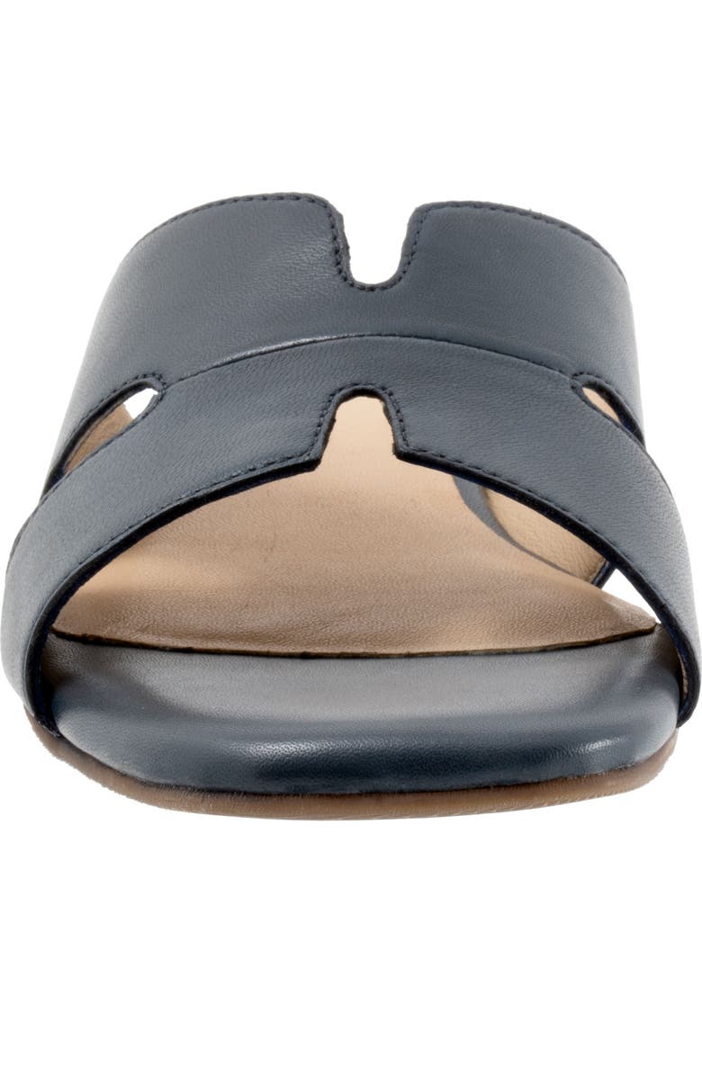 Trotters Nell Slide Sandal, Alternate, color, Navy