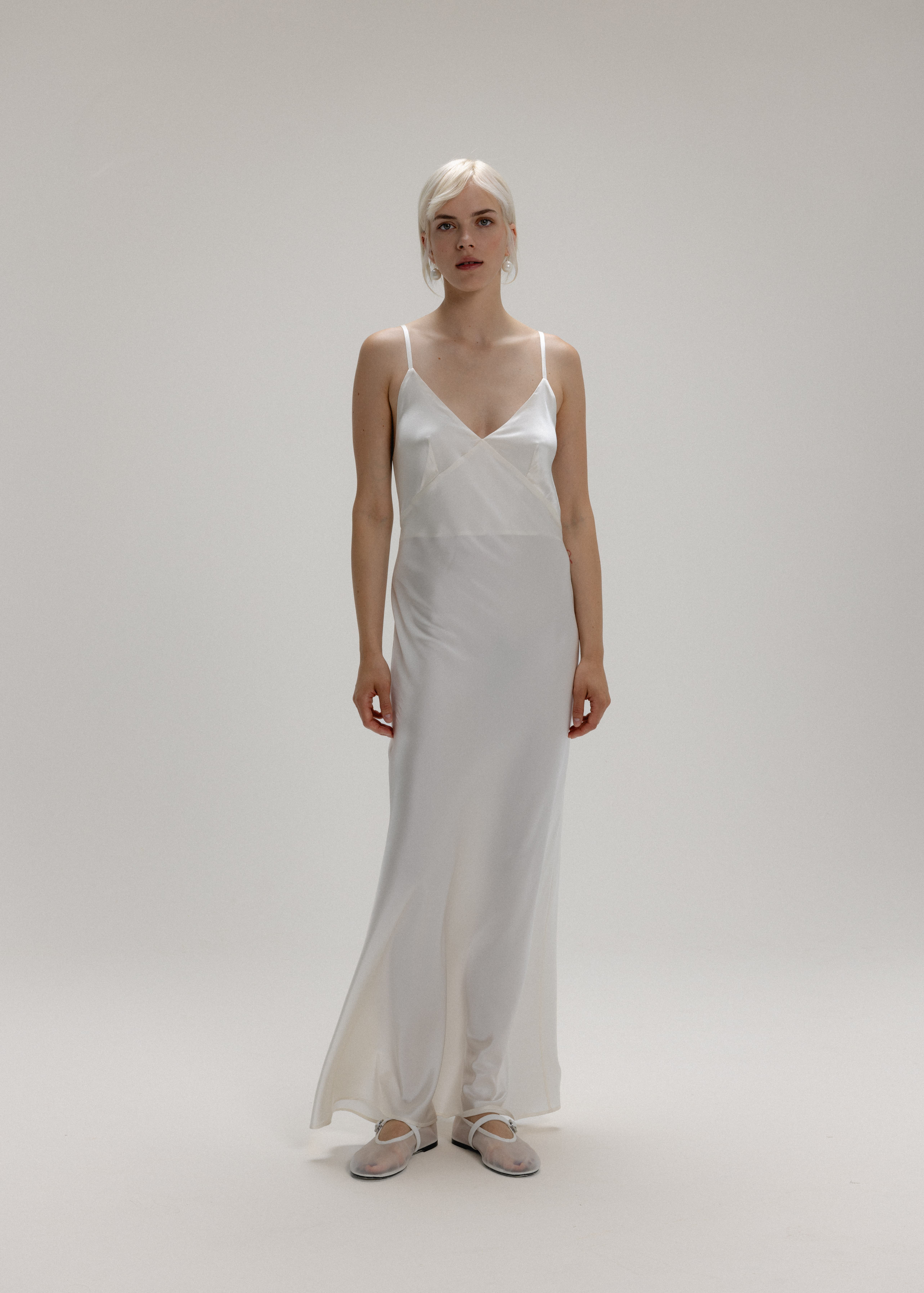 100 Silk Slip Maxi Dress - image 3