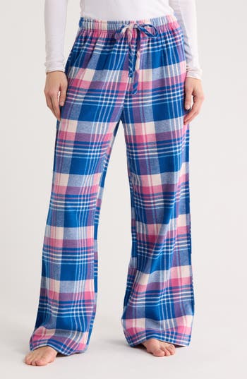 Abound Plaid Flannel Pajama Pants In Blue