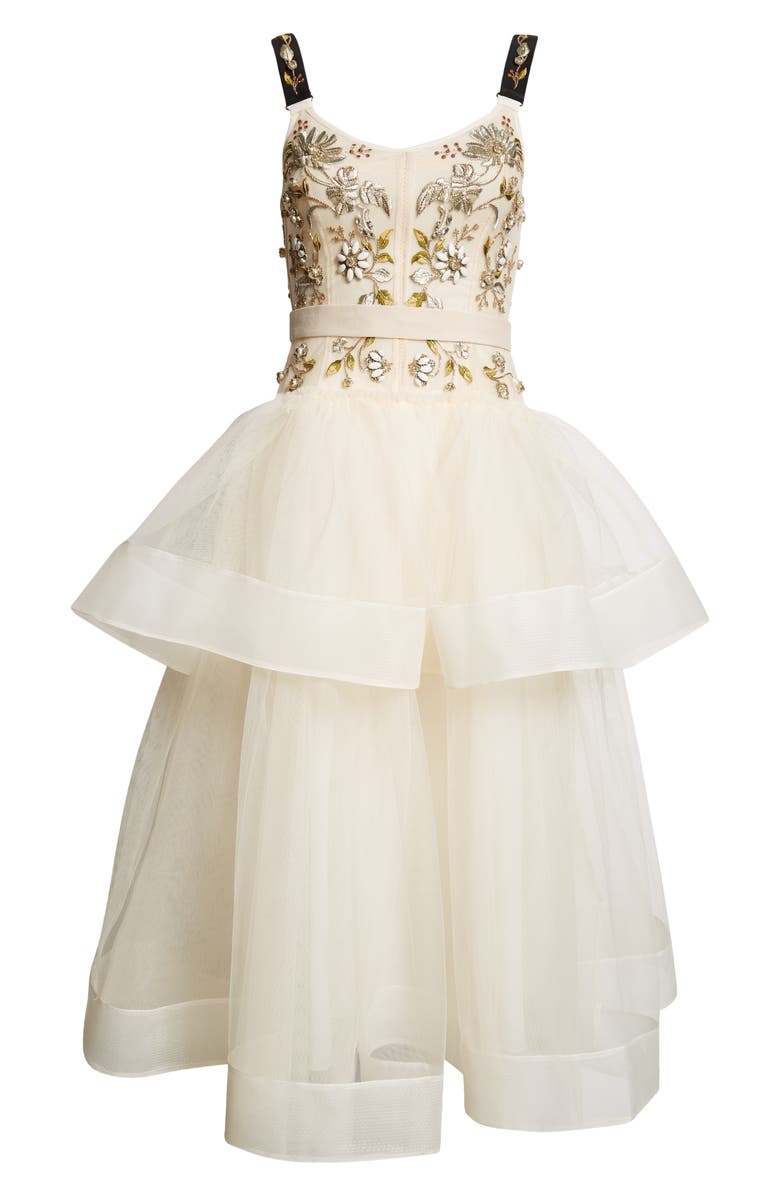 coral and gold prom dress Sherri Hill 55592 Dress | Sherri Hill Dresses main image 0