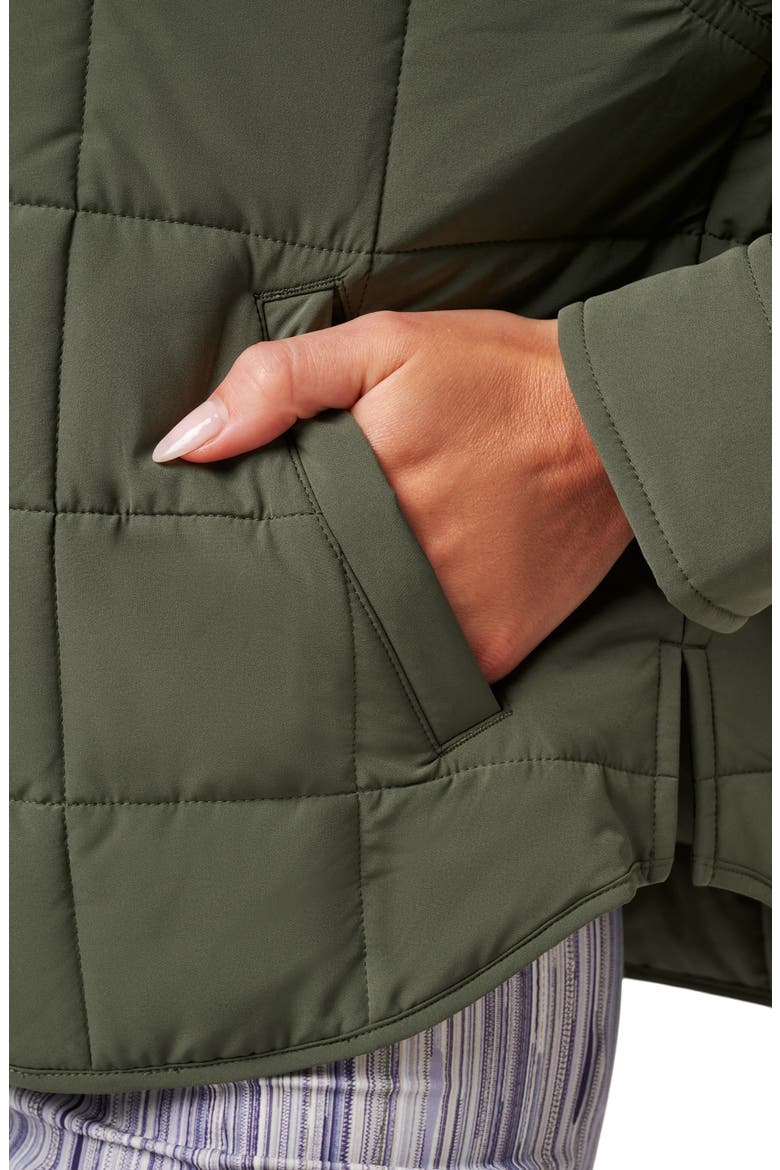 Marin Quilted Jacket, Alternate, color, CLOVER